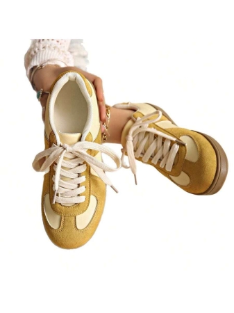 European And American Style Large Size German Training Shoes 5 New Round Toe Versatile Lace-Up Flat White Shoes Low-Cut Sports Shoes - Image 7