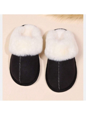 Women's Plush Lined Slippers, Wool Fluffy Moccasins,Outdoor Indoor Dual Use Slippers - Image 12