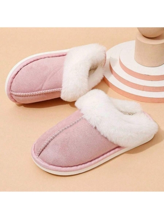 Women's Plush Lined Slippers, Wool Fluffy Moccasins,Outdoor Indoor Dual Use Slippers - Image 15