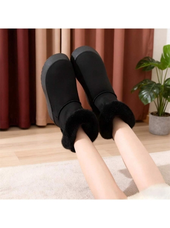 New Women's Winter Snow Boots, Platform Design With Bowknot Accents, Casual Style, Fleece-Lined, Thickened For Warmth, Non-Slip Function, Including Other Women's Winter Boots, Women's Boots And Women's Winter Shoes - Image 8