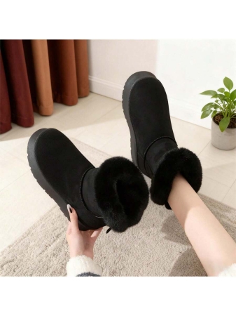 New Women's Winter Snow Boots, Platform Design With Bowknot Accents, Casual Style, Fleece-Lined, Thickened For Warmth, Non-Slip Function, Including Other Women's Winter Boots, Women's Boots And Women's Winter Shoes - Image 9