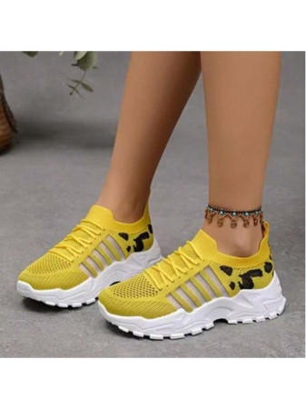 New Breathable, Thick-Soled, Lace-Up Low-Top Slip-On Shoes For Women, Comfortable Casual Shoes | Summer Shoes For The Beach, Vacation, Camping, And Everyday Wear | Casual Style | Mesh Design, Women's Sneakers, Casual And Sporty Design, Suitable For All-Day Wear - Image 12