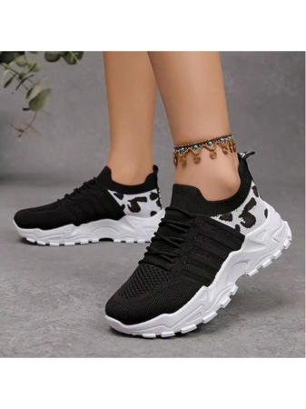 New Breathable, Thick-Soled, Lace-Up Low-Top Slip-On Shoes For Women, Comfortable Casual Shoes | Summer Shoes For The Beach, Vacation, Camping, And Everyday Wear | Casual Style | Mesh Design, Women's Sneakers, Casual And Sporty Design, Suitable For All-Day Wear - Image 17