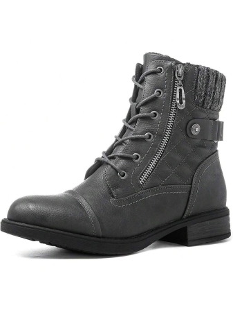 GLOBALWIN Women's Ankle Booties Fashion Combat Boots Fall Boots For Women Comfortable Low Heel Fall Boots Halloween Season - Image 15