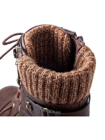 GLOBALWIN Women's Ankle Booties Fashion Combat Boots Fall Boots For Women Comfortable Low Heel Fall Boots Halloween Season - Image 22