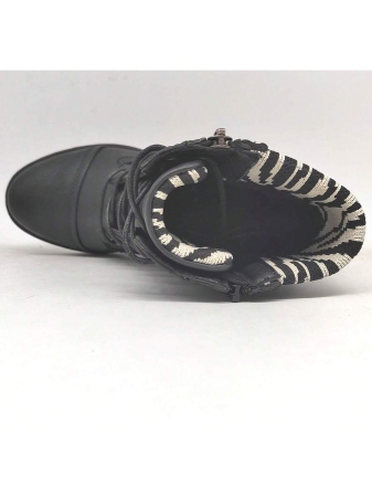 GLOBALWIN Women's Ankle Booties Fashion Combat Boots Fall Boots For Women Comfortable Low Heel Fall Boots Halloween Season - Image 28