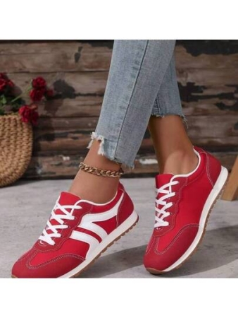 Women'S Casual Slip-On Sneakers, Breathable Low-Top Walking Skate Shoes, Lightweight White Daily Shoes