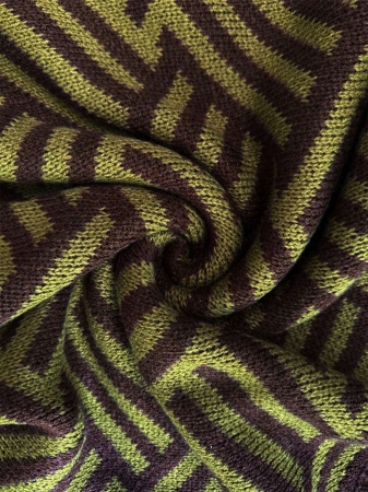 Elenzga Women's Elegant High Neck Geometric Textured Poncho Sweater, Colorblock, Suitable For Home & Travel, Spring/Autumn - Image 45