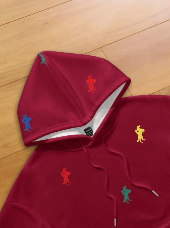 Resyla Women's Autumn Knight Print Long Sleeve Drawstring Hooded Casual Sweatshirt Fall Cloth For Women - Image 4