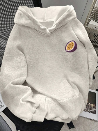 SHEIN Women's Casual Loose Fit Palm Tree Print Long Sleeve Hoodie Sweatshirt, Autumn - Image 55