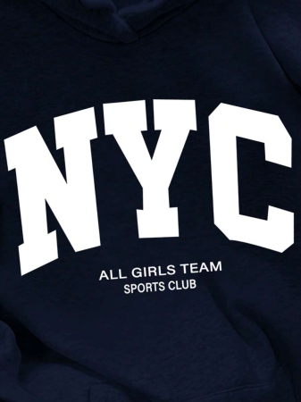 SHEIN Women's Casual Loose Fit Palm Tree Print Long Sleeve Hoodie Sweatshirt, Autumn - Image 92