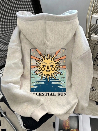 SHEIN Women's Letter Print Long Sleeve Casual Loose Hoodie Sweatshirt Fall Cloth For Women, Christmas - Image 16