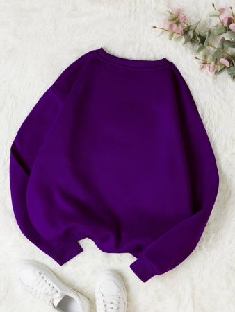 INAWLY Letter & Floral Print Thermal Pullover,Long Sleeve Tops Graduation,Back To School Outfits,Graduation,Teacher Outfits For Women,Back To School Fall Outfit - Image 9