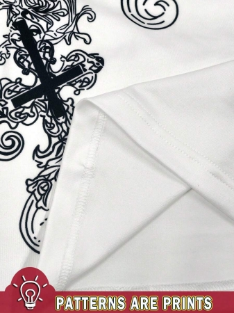 Noixe Y2K Women's Printed T-Shirt, Plum Blossom T-Shirt, Suitable For Autumn And Winter, Fashionable, Printed T-Shirt, Fashionable T-Shirt, Gifts For Brothers And Sisters, Gifts For Sisters, Cute T-Shirt, 2000S Retro T-Shirt, Casual And Simple, Fashionable T-Shirt - Image 6