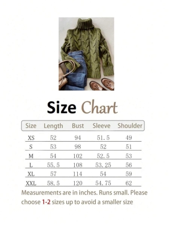 Autumn And Winter Elegant Fashion Casual Comfortable Brown Twisted Rope Sisal Pattern Textured High Neck Long Sleeve Sweater Knitted Pullover,Fall Clothes For Women, Winter Clothes For Women,Fall Tops,Work/Office, Business Casual Woman - Image 13