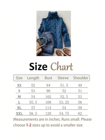 Autumn And Winter Elegant Fashion Casual Comfortable Brown Twisted Rope Sisal Pattern Textured High Neck Long Sleeve Sweater Knitted Pullover,Fall Clothes For Women, Winter Clothes For Women,Fall Tops,Work/Office, Business Casual Woman - Image 31