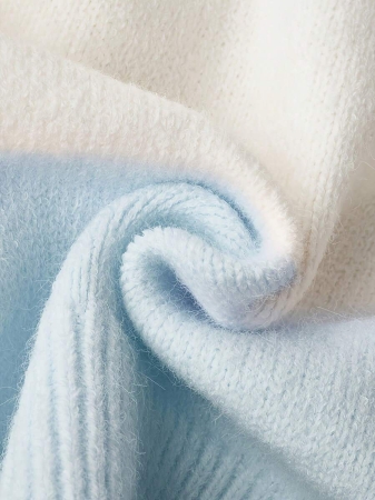 Women'S Casual Pink & White Color Block Hooded Sweater - Cozy Long Sleeve Cardigan With Button Details, Perfect For Fall/Winter, Relaxed Fit, Long Sleeve Sweater - Image 16