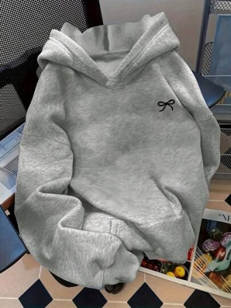 [Maroon Geometric Print Hoodie] Maroon Geometric Print Hoodie - Women's One-Piece Sweatshirt With Front Bow Accent, Long Sleeve Pullover For Everyday & Formal Outfits - All-Season Casual Clothing, Comfortable, Elegant Design, Quality Stitching, Stylish, Fashion Lovers, Versatile Top, Durable Material, Fashionconscious WomenWomen's Printed T-Shirts