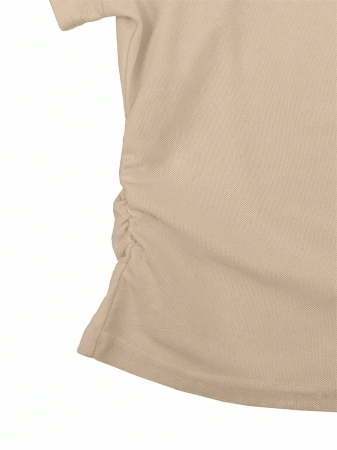 Rina Fox Ladies' Contrast Color Turndown Collar Long Sleeve Casual T-Shirt With Knight Print Fall Cloth For Women, Christmas - Image 32