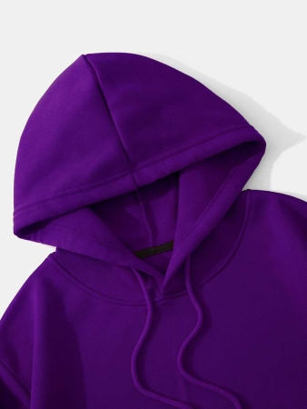 INAWLY Solid Drawstring Crop Thermal Lined Hoodie,Long Sleeve Tops Graduation,Back To School Outfits,Graduation,Teacher Outfits For Women,Back To School Pullover Fall Outfit - Image 12