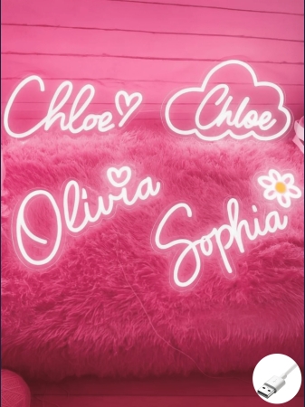 Dimmable Custom Led Neon Sign Room Decor,Personalized Wedding Neon Sign Valentine's Day Gift ,Festival Neon Sign Home Decoration Wedding Backdrop USB Power.Romantic Home Decor, Perfect For Wall Decor, Christmas, Halloween - Image 7