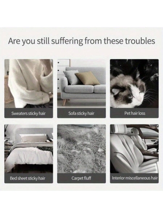 1PC Reusable Dust Brush, Double-Sided Pet Hair Remover, Manual Static Electricity Brush For Cats, Clothes, Sofas, Furniture, - Image 9