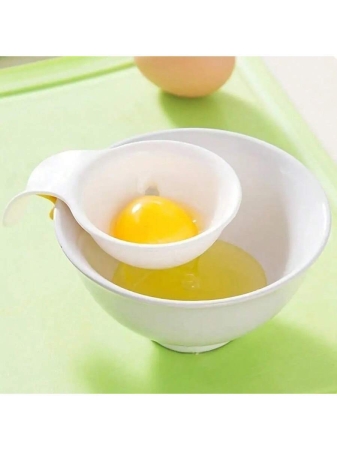 1pcs, Egg Yolk Separator Divider Holder, White Plastic Egg White Filter, Household Eggs Tool, Cooking Baking Tool, Kitchen Gadget - Image 7