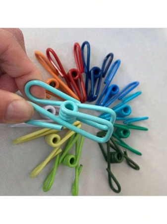 10 Windproof Multi-Purpose Metal Clips - Non-Slip, Strong Grip, Various Colors, Food Bag Sealing Clips, Clothes Drying Rack - Image 5