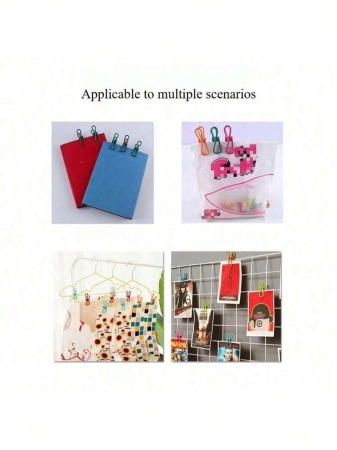 10 Windproof Multi-Purpose Metal Clips - Non-Slip, Strong Grip, Various Colors, Food Bag Sealing Clips, Clothes Drying Rack - Image 9