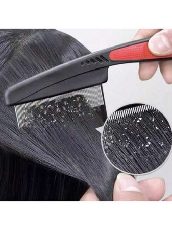 1pc Deep Cleaning Hairbrush For Scalp, Compact Teeth Dandruff Remover, Long Handle Grooming Brush, Home Decor, Party & Christmas Storage