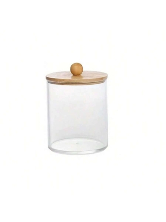 3pcs Plastic Transparent Round Cleaning Swab Storage Box With Tray / 1pc Modern Portable Desktop Storage Box For Household,For Holiday Beach, Bathroom Collection, Bedroom Collection, Large Capacity - Image 9