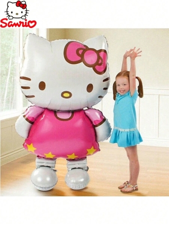 Sanrio 46in/116cm Large Balloon Party Layout Three-Dimensional Kitty Aluminum Film Balloon Birthday Party Party Decoration Balloon 1pc, - Image 4