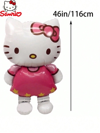 Sanrio 46in/116cm Large Balloon Party Layout Three-Dimensional Kitty Aluminum Film Balloon Birthday Party Party Decoration Balloon 1pc, - Image 7