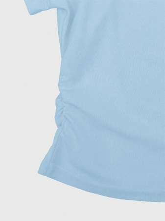 Rina Fox Ladies' Contrast Color Turndown Collar Long Sleeve Casual T-Shirt With Knight Print Fall Cloth For Women, Christmas - Image 44