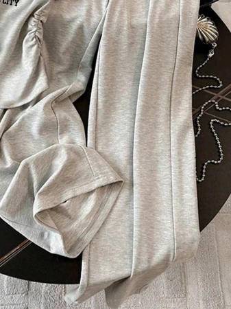 Resyla Women's Casual Ruched T-Shirt And Pants 2 Pieces Set, Summer - Image 20