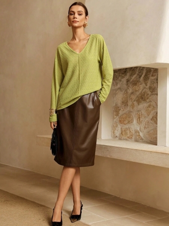 INAWLY Women's V-Neck Flare Sleeve Gradient Heart Print Casual Long Sleeve T-Shirt, Versatile Best Seller Fall Cloth For Women - Image 86