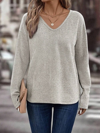 INAWLY Women's V-Neck Flare Sleeve Gradient Heart Print Casual Long Sleeve T-Shirt, Versatile Best Seller Fall Cloth For Women - Image 91