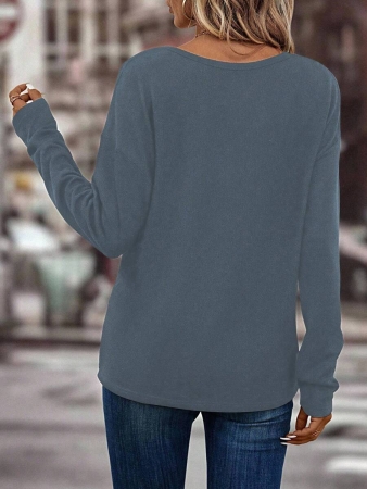 INAWLY Women's V-Neck Flare Sleeve Gradient Heart Print Casual Long Sleeve T-Shirt, Versatile Best Seller Fall Cloth For Women - Image 94