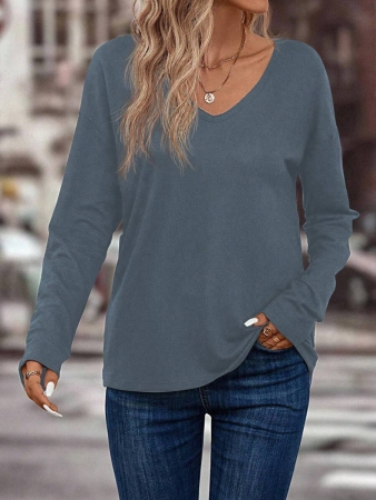 INAWLY Women's V-Neck Flare Sleeve Gradient Heart Print Casual Long Sleeve T-Shirt, Versatile Best Seller Fall Cloth For Women - Image 95