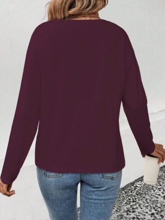 INAWLY Women's V-Neck Flare Sleeve Gradient Heart Print Casual Long Sleeve T-Shirt, Versatile Best Seller Fall Cloth For Women - Image 125