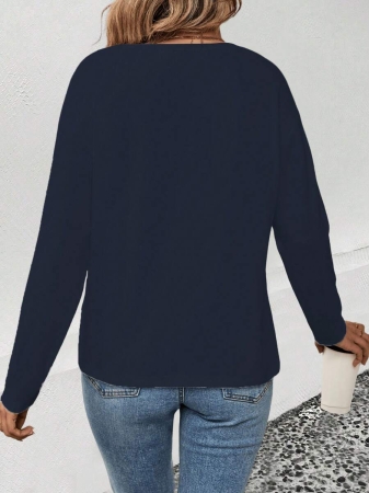 INAWLY Women's V-Neck Flare Sleeve Gradient Heart Print Casual Long Sleeve T-Shirt, Versatile Best Seller Fall Cloth For Women - Image 137