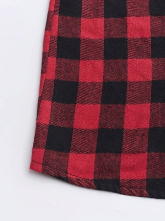 Women's Plaid Shirt Jacket, Lightweight Outer Shirt, Y2K Back To School Celebration Casual Commute Checkered Button-Front Shirt, Casual Long Sleeve Turndown Collar Versatile Shirt, Suitable For Daily Casual, Outdoor, Vacation Wear, All Season - Image 32