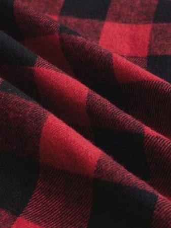 Women's Plaid Shirt Jacket, Lightweight Outer Shirt, Y2K Back To School Celebration Casual Commute Checkered Button-Front Shirt, Casual Long Sleeve Turndown Collar Versatile Shirt, Suitable For Daily Casual, Outdoor, Vacation Wear, All Season - Image 33