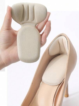 1 Pair/2 Pairs Heel Grips Liner Cushions Inserts For Loose Shoes, Heel Pads Snugs For Shoe Too Big Men Women, Filler Improved Shoe Fit And Comfort, Prevent Heel Slip And Blister Plain Basics Cute Plain / Plain Toe
