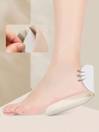 1 Pair/2 Pairs Heel Grips Liner Cushions Inserts For Loose Shoes, Heel Pads Snugs For Shoe Too Big Men Women, Filler Improved Shoe Fit And Comfort, Prevent Heel Slip And Blister Plain Basics Cute Plain / Plain Toe - Image 6