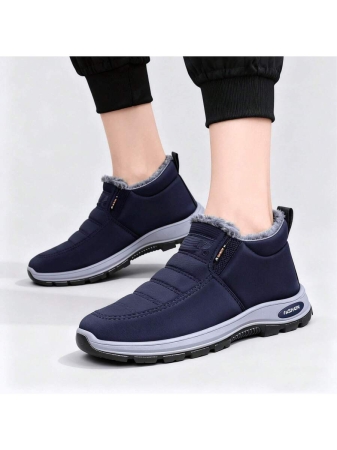 Women Boots Waterproof Ankle Boots Low Heel Winter Boots Fashion Black Winter Shoes Women Warm Snow Boots - Image 13