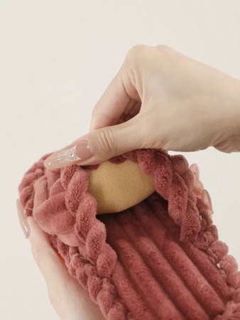 Women's Open Toe Thick Sole Warm Fleece Slippers, Indoor & Outdoor Wear Foam Thermal Slippers, For Autumn/Winter,Furry Shoes - Image 45