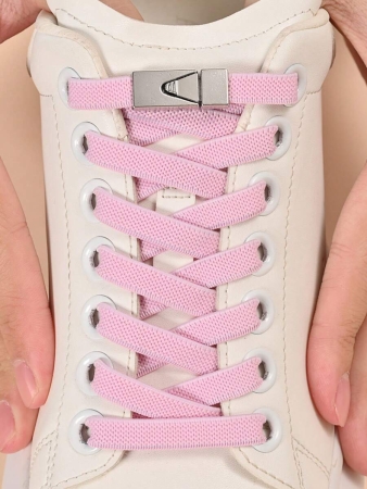 1pair Elastic No-Tie Shoe Laces With Switch Button, Black, Fits For Sneakers, Sports Shoes, Casual Shoes,White Shoes,Basketball Shoes, Trainers Running Shoes Summer - Image 18