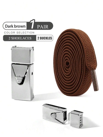 1pair Elastic No-Tie Shoe Laces With Switch Button, Black, Fits For Sneakers, Sports Shoes, Casual Shoes,White Shoes,Basketball Shoes, Trainers Running Shoes Summer - Image 31