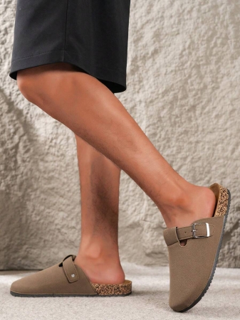 Men's Slip-On Slippers, Essential For Autumn/Winter, Available With Or Without Thermal Lining, Fashionable & Minimalist Design, Lightweight & Durable Sole, Suitable For Indoor & Outdoor Wear, All Season - Image 3